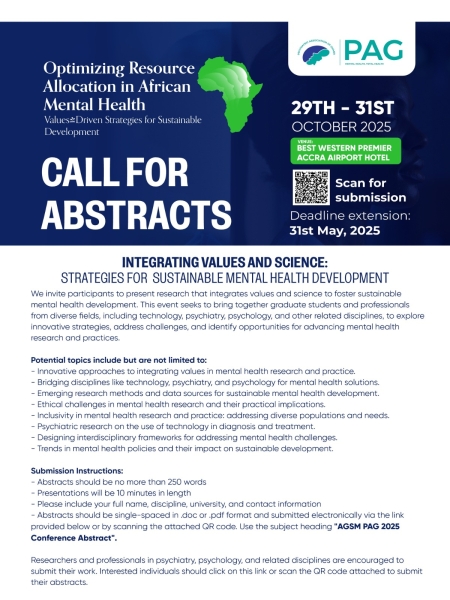 Call For Abstracts: PAG AGSM 2025 Conference