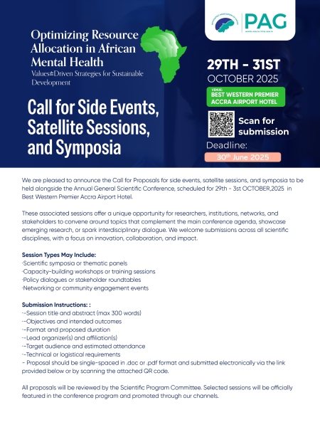 Call For Side Events, Satellite Events and Symposia: PAG AGSM 2025