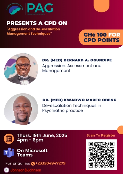 PAG CPD: Aggression and De-escalation Management Techniques